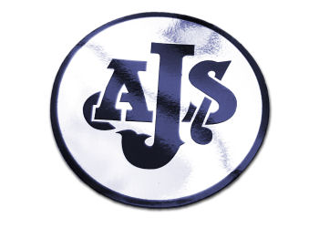 DECAL AJS TANK BLUE/SILVER