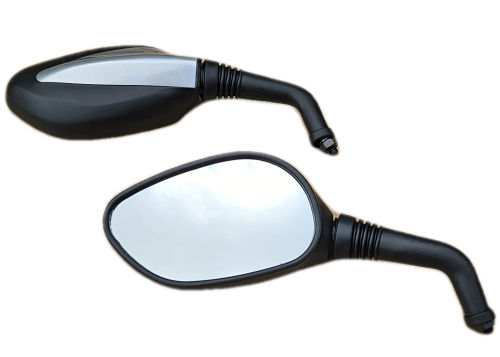 REAR VIEW MIRROR - PAIR - (SILVER BACK)