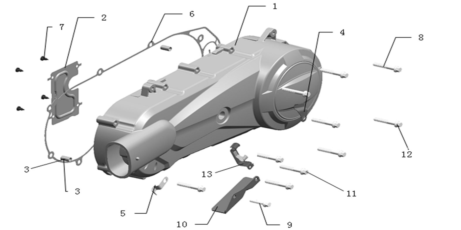 LEFT CRANKCASE COVER